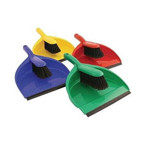 Pá do lixo com escova plástico